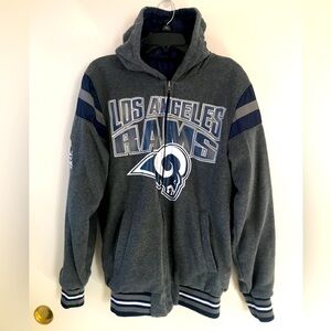 NWOT LA Rams Reversible zip hoodie Official NFL product- Old logo, never used!